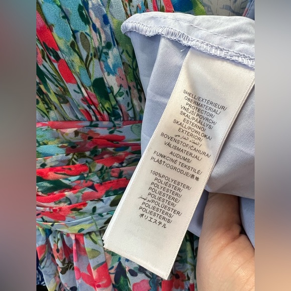 AIDAN BY AIDAN MATTOX Pleated Chiffon Print Dress NWT - Picture 12 of 12